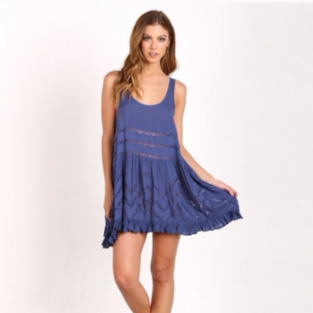 Free People viole and lace dress